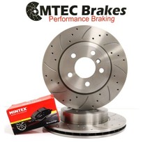 BMW X3 E83 3.0si 06-08 Bremsscheiben Vorne & Mintex Bel�ge Gelocht Gerillt 325mm