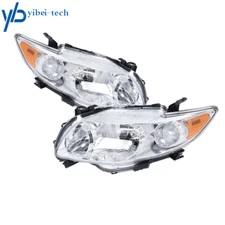 Headlights Headlamps Replacement For 2009-2010 Toyota Corolla Left&Right Side