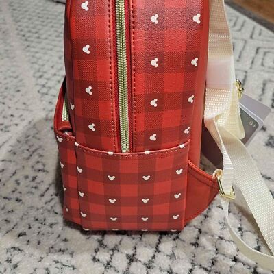 Funko Disney Minnie & Mickey Holiday Red Plaid Mini Backpack Holiday Red Plaid Collection on shopDisney — EXTRA MAGIC MINUTES main image 2