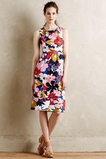 NEW ANTHROPOLOGIE $178 WHIT TWO PETALPRINT CROSS-BACK DRESS SZ 4