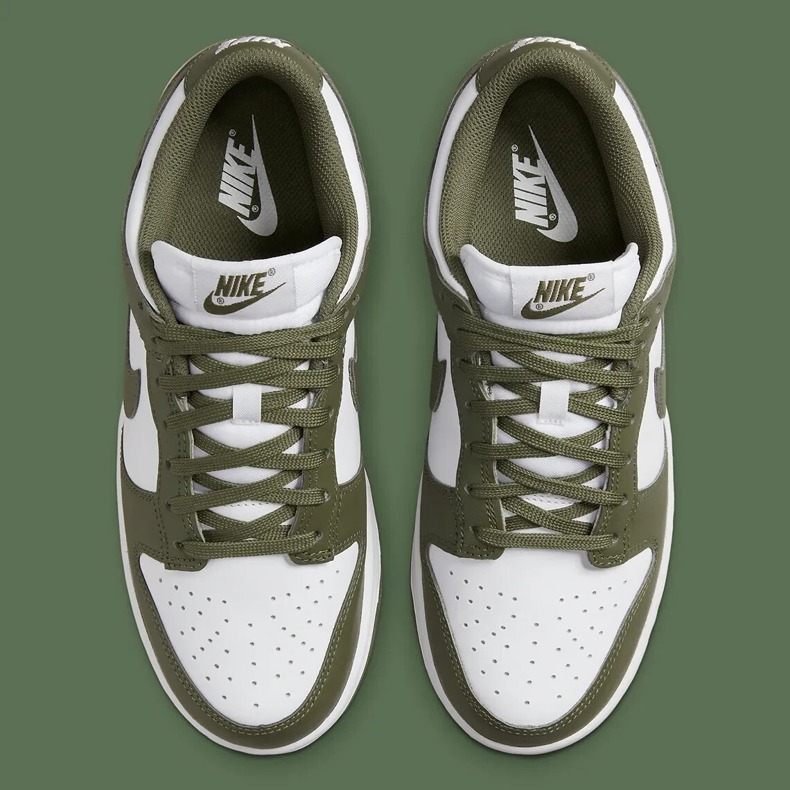 Nike Dunk Low Shoes Medium Olive White DD1503-120 Women's