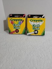 Crayola Multi Color Chalk Craie 18 Pack And White Chalk 18 Pack Nontoxic Fun