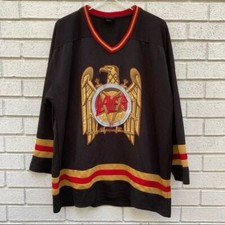 Slayer | Black Gold Red Eagle Hockey Jersey 2XL