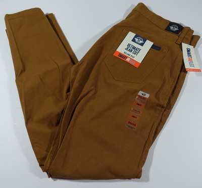 Dockers Ultimate Jean Cut Pants Men 3x34 Smart 360 Flex Brown NWT