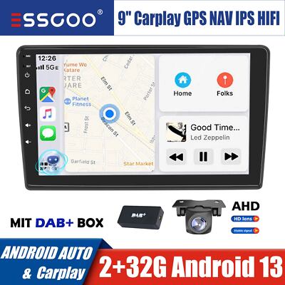 DAB+ Android 13 2+32G Autoradio Apple Carplay GPS +Kam Für Hyundai i30 2012-2016