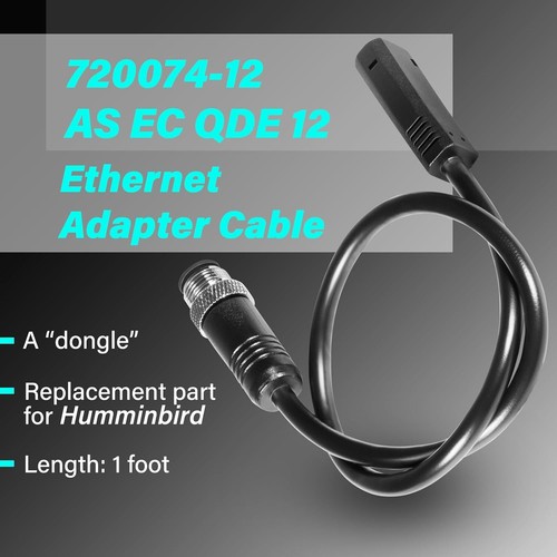 For Humminbird AS EC QDE Ethernet Cable Adapter 720074-12 for Helix 7 8 9 10 12 - 第 2/8 張圖片