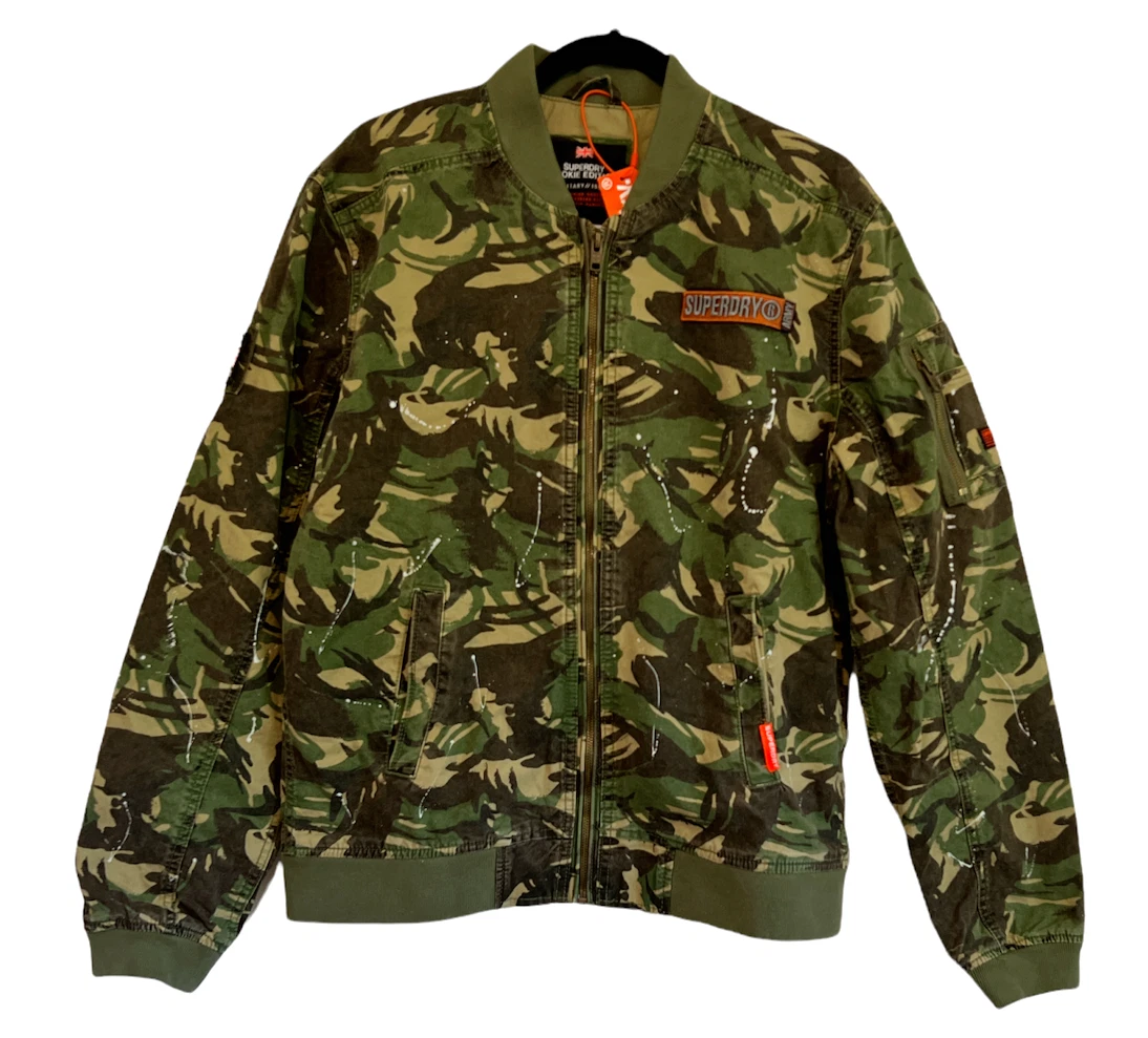 Superdry rookie splatter para parka cheap