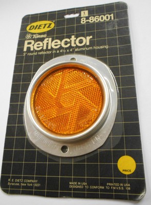 Aluminum Armored Marker Reflectors for Mailboxes Drive Ways Etc Yellow