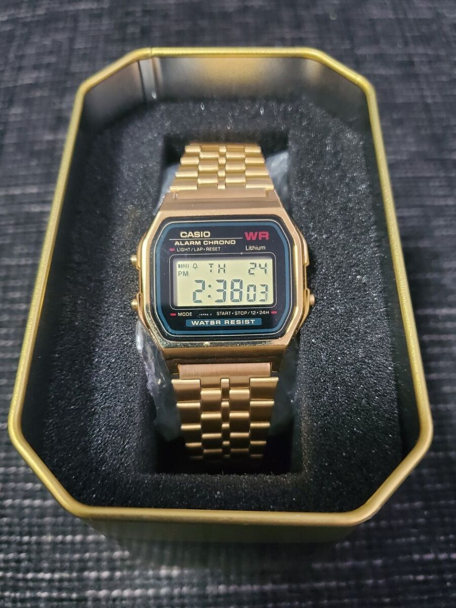 Casio vtg collection watch A159WGE (593) JAPAN DH Gold Tone Casio vtg collection watch A159WGE (593) JAPAN DH Gold Tone