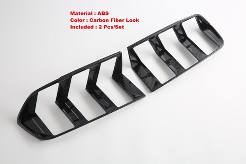 Luces traseras luces decoración cubierta embellecedor para Ford Mustang 2024 2025 fibra de carbono - Imagen 3 de 8
