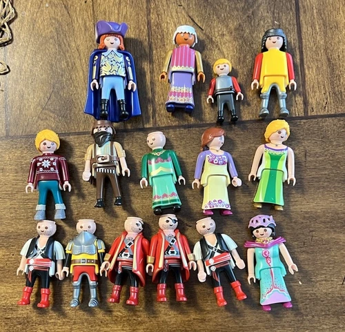 Playmobil Figures Lot Of 15 Assorted Good Condition