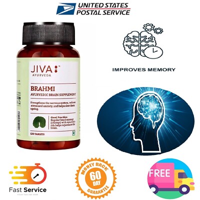  JIVA  AYURVEDA Brahmi (120 Tablets) Holistic health Naturally