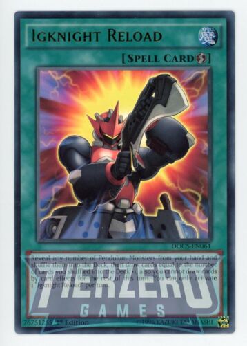 Yugioh Igknight Reload DOCS-EN061 Ultra Rare 1st Edition NM/LP - Picture 1 of 1