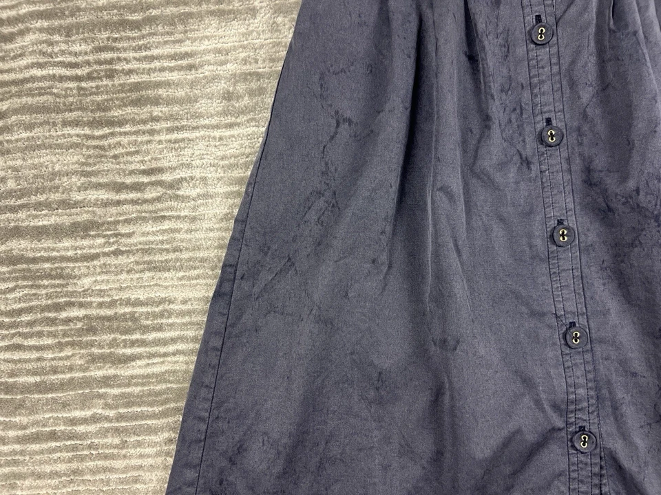 Vestido Merona para mujer 6 azul manga corta cuello abotonado forrado mezcla de poliéster Foto 4 de 4