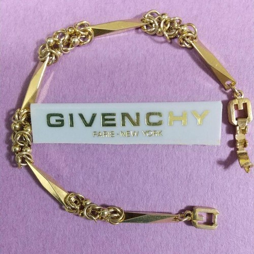 Givenchy Gold Vintage Logo Bracelet 