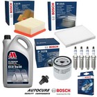 FOR FORD FIESTA 1.2 ZETEC MK7 2008-2012 FULL FILTER SERVICE KIT & SPARKS PLUGS