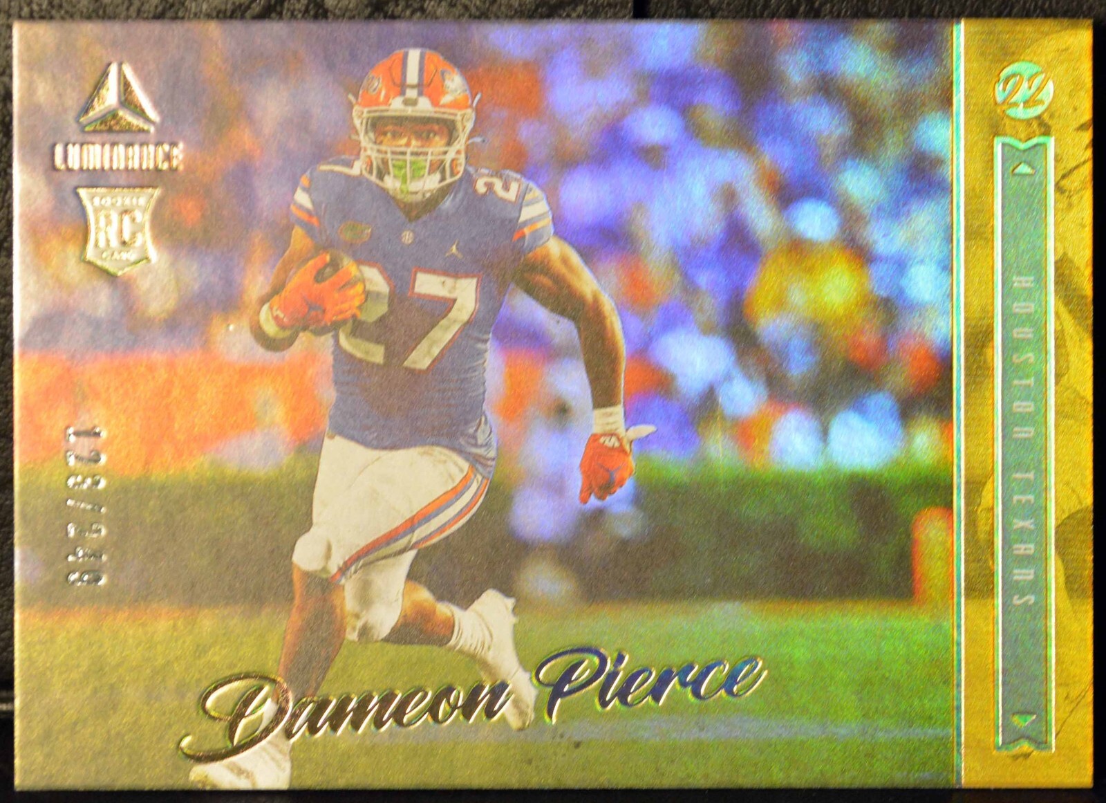 2022 Panini Luminance #184 DAMEON PIERCE 123/249 Gold Rookie RC NM-MT+