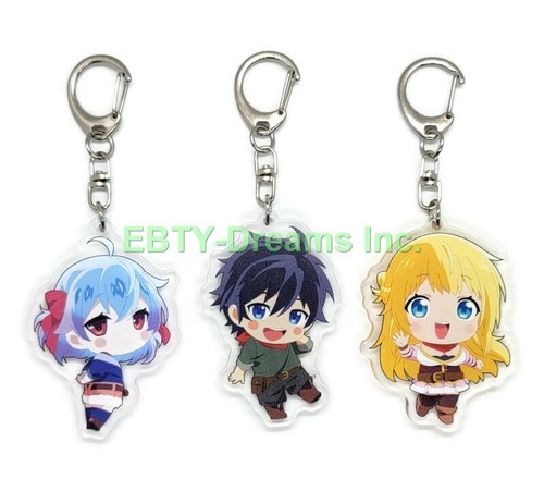 Set of 3 Banished From The Hero's Party Acrylic Keychain Rit, Red, Ruti ...