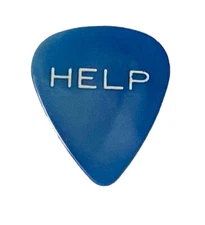 Vintage Guitar Picks-D’Andrea 351-Ad-Lib-HELP- Blue Heavy-Joe Macey PICK