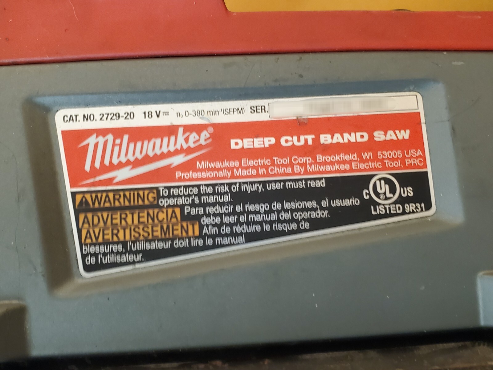 For parts or repair Milwaukee 272920 M18 FUEL™ Deep Cut Band Saw