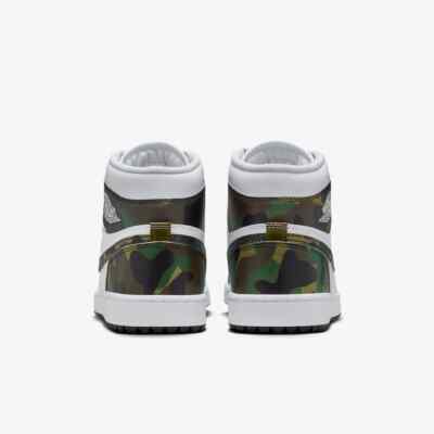New Nike Air Jordan 1 G Golf Shoes - Camo/ Region Green (DQ0660