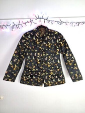 Yue Hua Chinese Inspired Butterflies & Floral Patterned Reversible Jacket S
