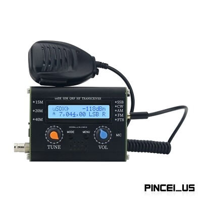 5W usDX SDR QRP Transceiver QCX-SSB to SSB 3-Band All Mode HF TRX w/ Microphone