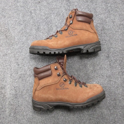 Scarpa Brasilia Womens Hiking Sz 6 Brown Leather Mountain Combat Boots 60859 - Picture 2 of 20
