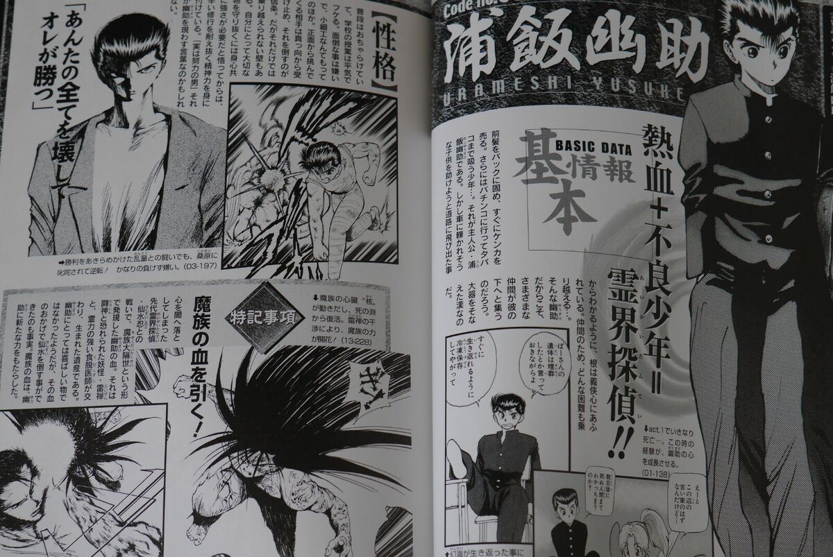 Yu Yu Hakusho Official Character Book Reikaishinshiroku