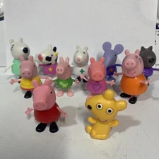 11 Piece Peppa Pig Figure Character Lot Set