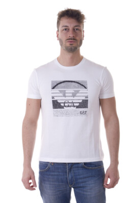 Emporio Armani EA7 Sweatshirt Men's White T Shirt 3YPTD9PJ30Z 1100