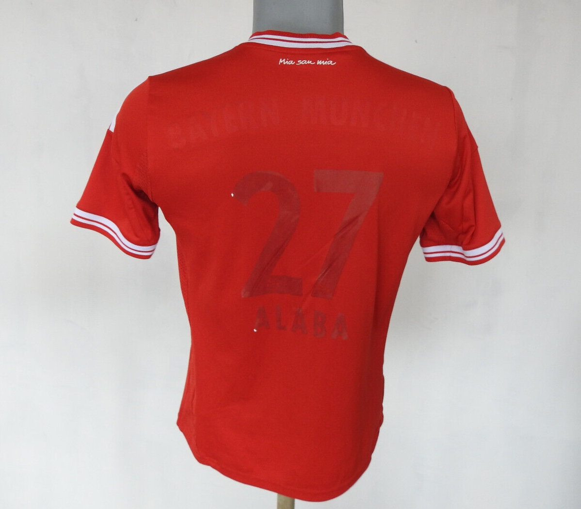 Bayern Munchen 2013 Home Jersey #27 Alaba Adidas Red Shirt Size