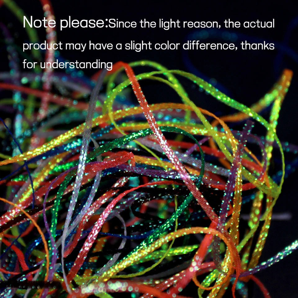 1 Pack 4 Yard Dubbin Flat Diamond Braid Crystal Flash Fly Tying Materials - Image 4 of 4