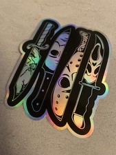 Jason Vorhees Michael Myers Chucky Scream Decal Sticker 3 Holographic Vinyl