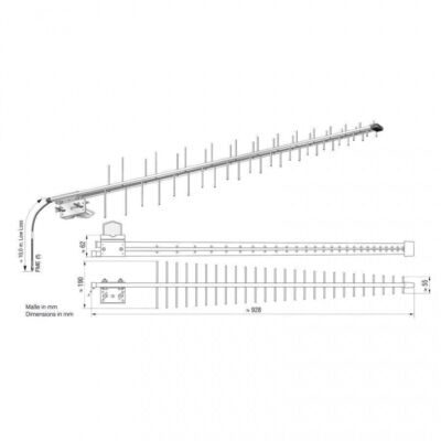 ATTB Stationäre Antenne DualBand GSM 900/1800 - Richtantenne - 4904.02