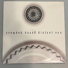 1993 Crowded House - Distant Sun / Walking On The Spot - UK PS 45 w/ Sticker