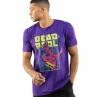 Official Marvel Mens Deadpool 90's T-shirt Purple S - XXL