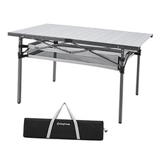 KingCamp Mesa enrollable compacta de aluminio