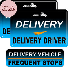 Delivery Driver Magnet for Car - 3-Pack Frequent Stops Removable Magnet Set - Re