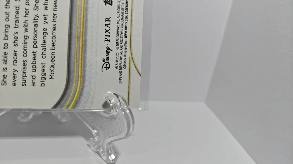 Rare /10 2025 Topps Chrome Disney Cruz Ramirez Black Wave Refractor #2/10 Cars - Image 4 of 4