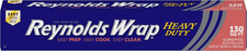 Wrap Heavy Duty Aluminum Foil Roll, 12 Inch Wide, 130Sq Ft