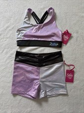 Justice Dance Gym Bra And Short Set XL 16/18 NWT