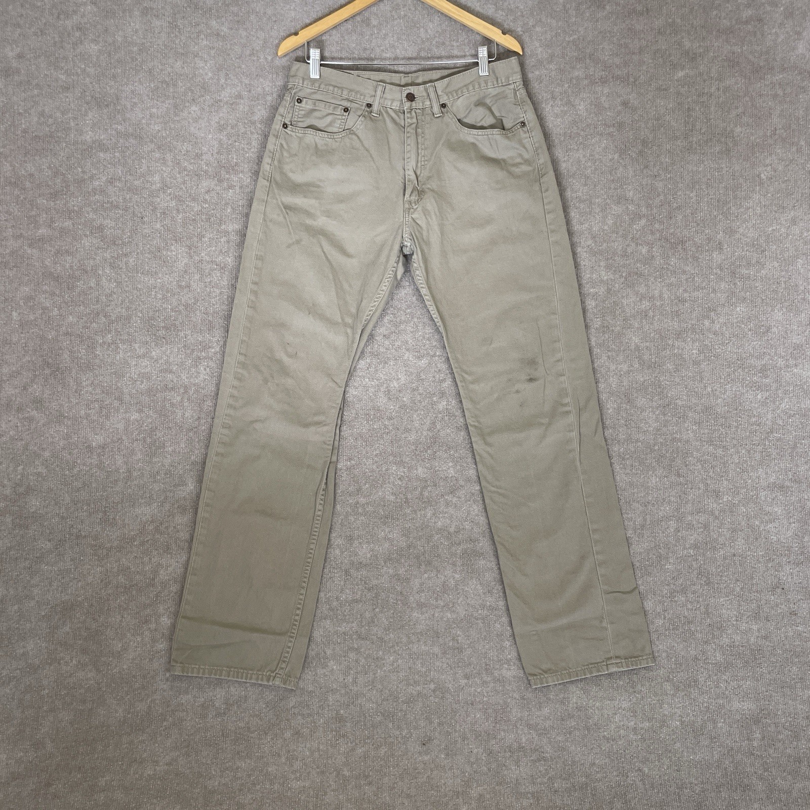 Men's Levi's 505 Brown Denim Jeans - Straight Leg, Regular Fit - 34x34