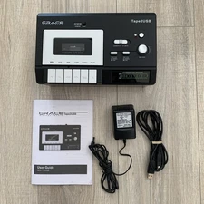 Grace Digital Audio Tape2USB GDI-T2USB Cassette Tape to PC MAC Converter