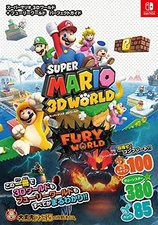 Super Mario 3D World + Fury World Guide Book | Japan Switch New