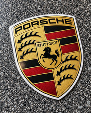 Porsche Crest Sticker 4 Stuttgart Logo Vinyl Decal Car Laptop Bottle Usa Made