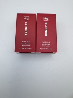 AVON FMG GLIMMER BE BLUSHED CHEEK COLOR, Blushing Nude, 0.14 OZ Lot Of 2 New