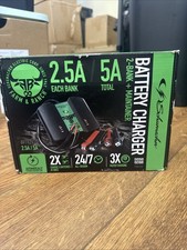 Brand New Schumacher 2-bank Maintainer Battery Charger 2.5a5a Fro1537 Nib