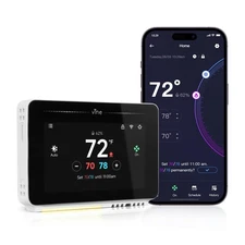 Vine Smart Thermostat for House with Nightlight, 4.3 Inches WiFi Thermostats ...