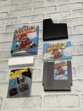 Nintendo NES Super Mario Bros 2 Round Complete CIB Vintage VGC Tested Game Vtg